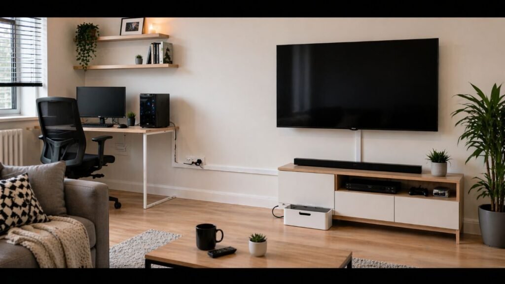 cacher les câbles sans percer avec goulotte adhésive