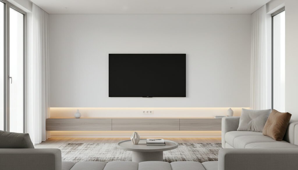 cacher les câbles tv murale sans percer